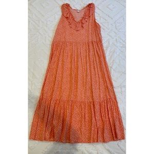 Coral floral Old Navy dress